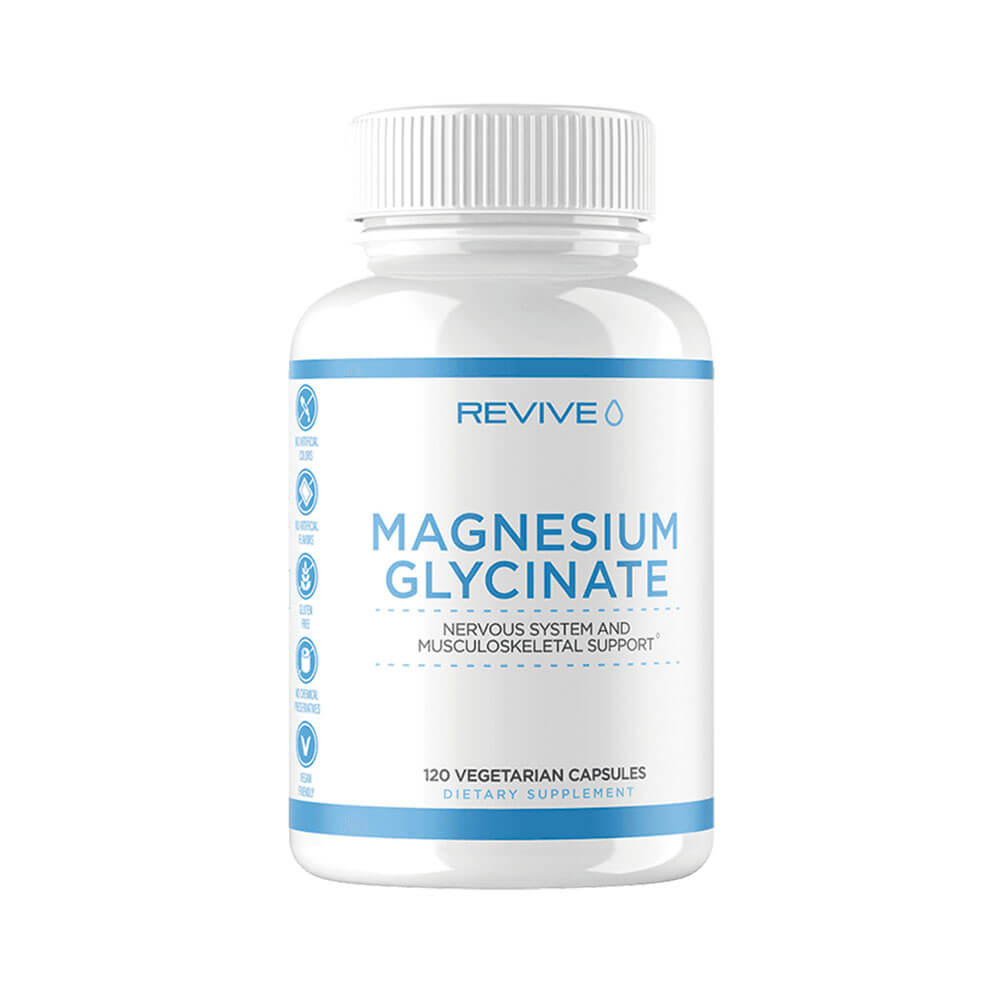 Revive MD Magnesium Glycinate, 120 caps ryhmässä Ravintolisät & Elintarvikkeet / Kivennäisaineet / Magnesiumi @ Tillskottsbolaget (REVIVE8965)