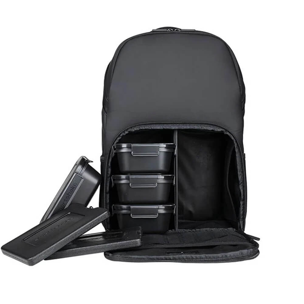 Smartshake Meal Prep Backpack, 22 L, Black ryhmässä Treenivälineet / Urheilukassi @ Tillskottsbolaget (SMARTSHAKE74656)