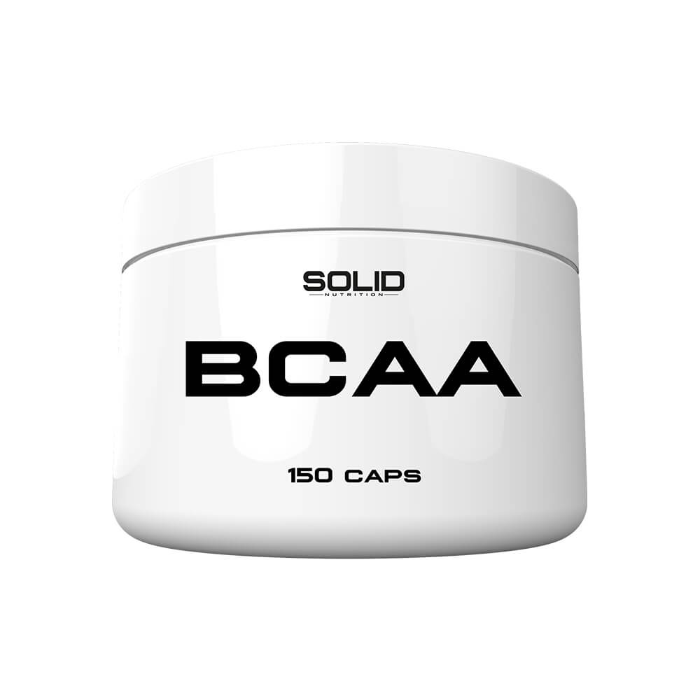 SOLID Nutrition BCAA, 150 mega caps ryhmässä Ravintolisät & Elintarvikkeet / Aminohapot / BCAA @ Tillskottsbolaget (SOLID6574)