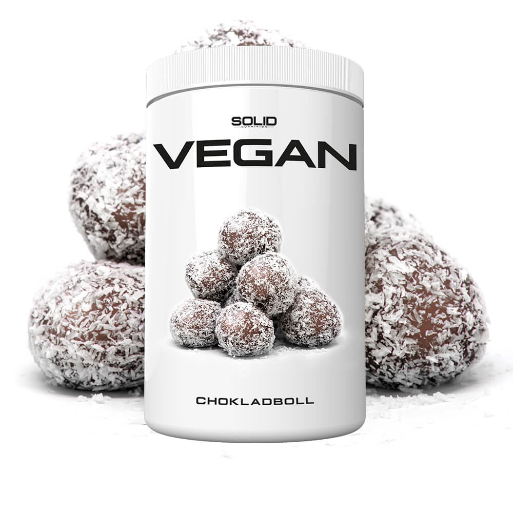 SOLID Nutrition Vegan, 750 g (Chokladboll) ryhmässä Ravintolisät & Elintarvikkeet / Proteiinijauhe / Isolaattiproteiini @ Tillskottsbolaget (SOLID657433-1)