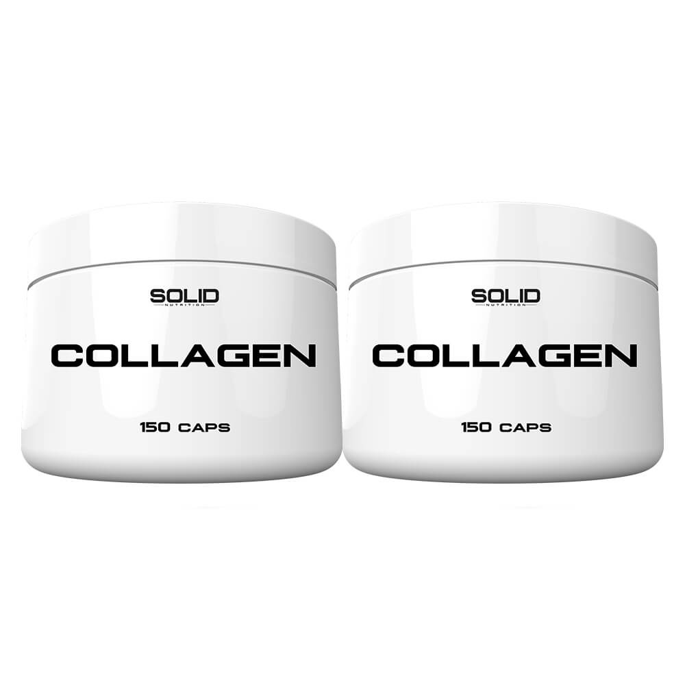 2 x SOLID Nutrition Collagen, 150 mega caps ryhmässä Ravintolisät & Elintarvikkeet / Nivelten terveys / Kollageeni @ Tillskottsbolaget (SOLID675332)