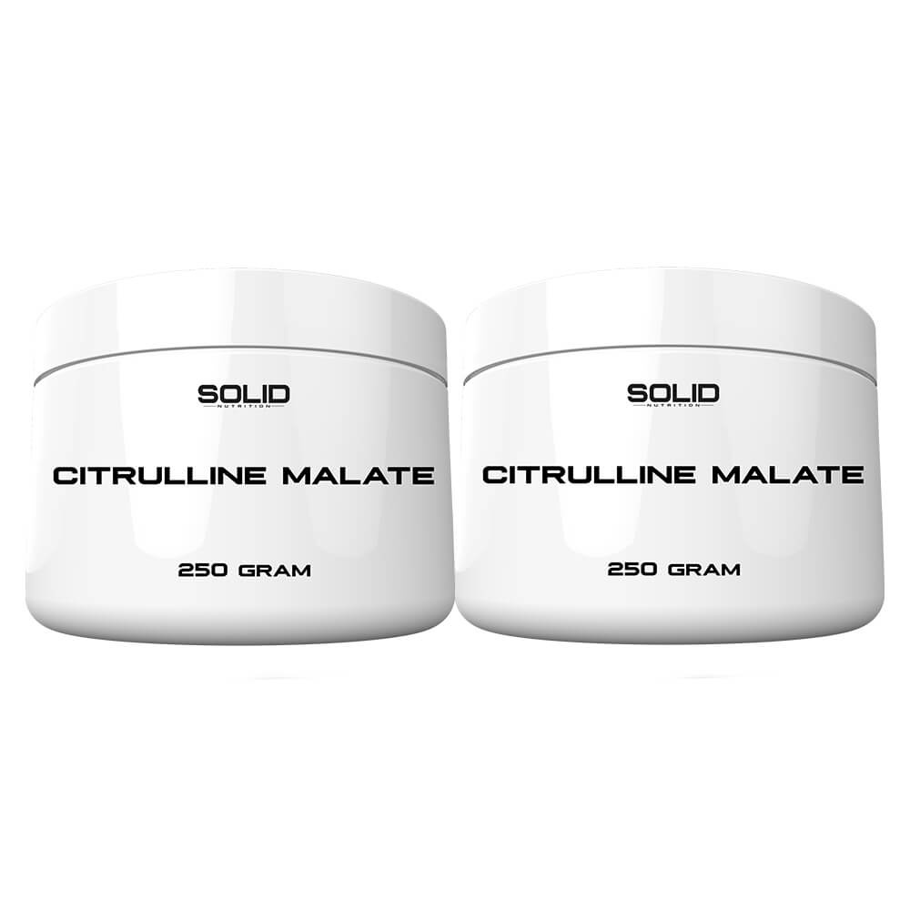 2 x SOLID Nutrition Citrulline Malate, 250 g ryhmässä Ravintolisät & Elintarvikkeet / Aminohapot / Sitrulliini @ Tillskottsbolaget (SOLID75644)