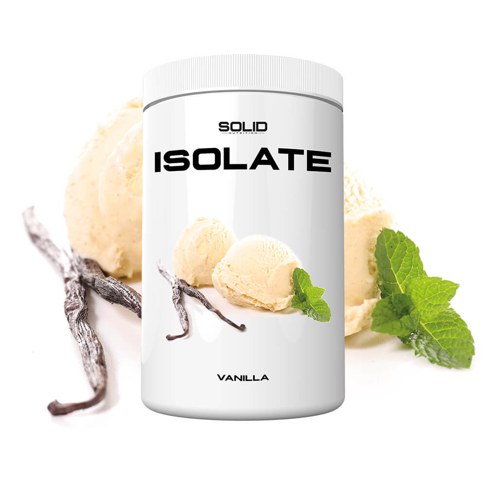 SOLID Nutrition Isolate, 750 g (Vanilla) ryhmässä Ravintolisät & Elintarvikkeet / Proteiinijauhe / Isolaattiproteiini @ Tillskottsbolaget (SOLID85001-1)