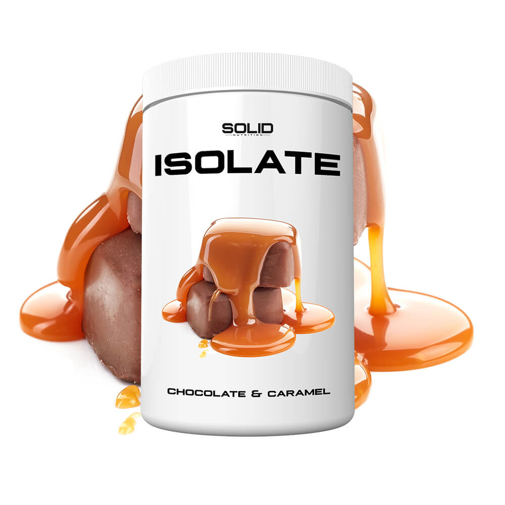 SOLID Nutrition Isolate, 750 g (Chocolate & Caramel) ryhmässä Ravintolisät & Elintarvikkeet / Proteiinijauhe / Isolaattiproteiini @ Tillskottsbolaget (SOLID85001-2)