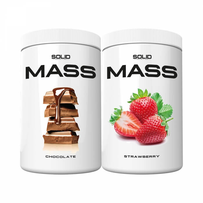 2 x SOLID Nutrition Mass, 1 kg ryhmässä Teematuotteet / Ruotsalaiset ravintolisät @ Tillskottsbolaget (SOLIDMASS754)