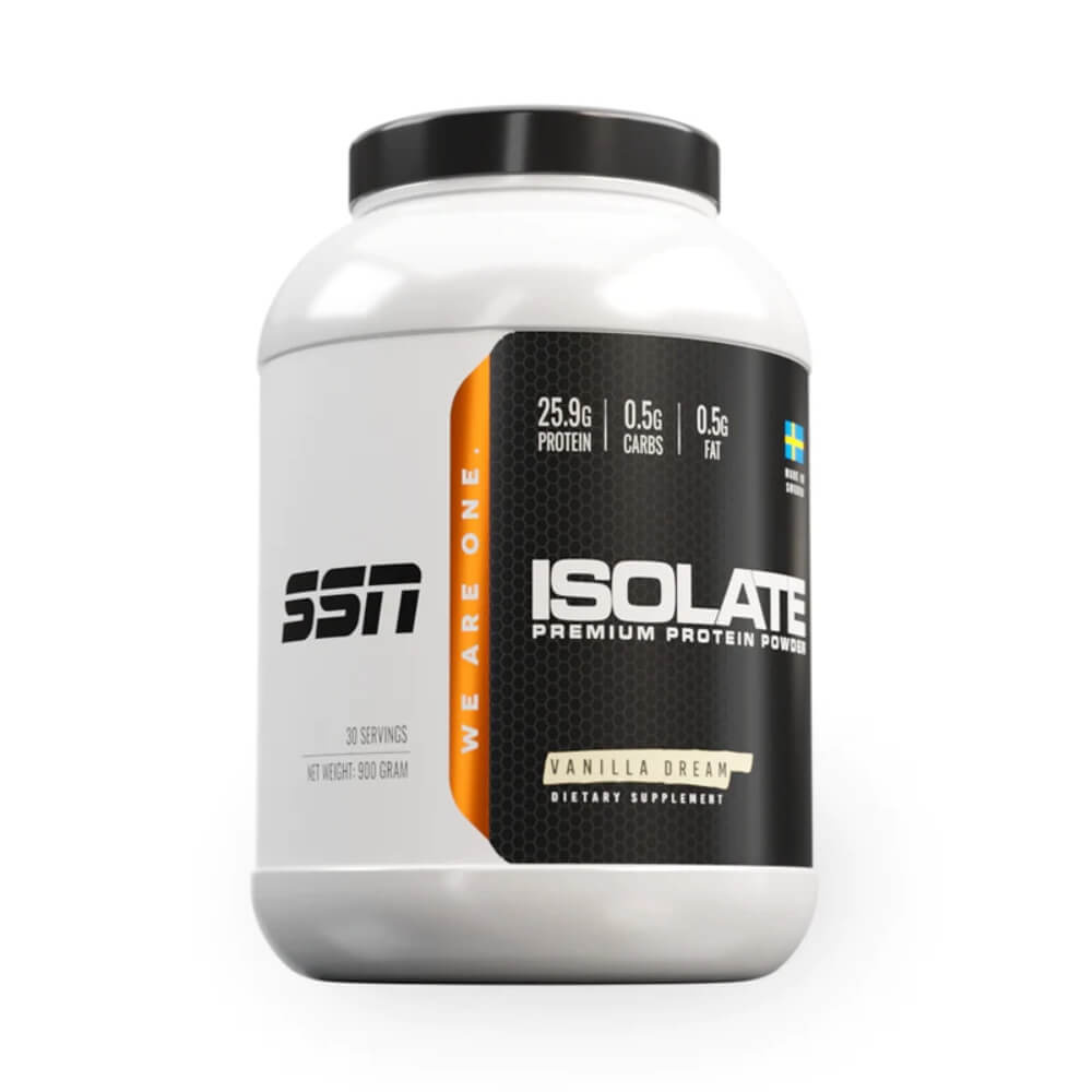 SSN Isolate Protein, 900 g ryhmässä Ravintolisät & Elintarvikkeet / Proteiinijauhe / Isolaattiproteiini @ Tillskottsbolaget (SSN8522)