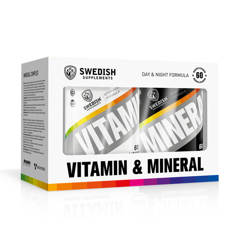 Swedish Supplements Vitamin & Mineral Complex ryhmässä Ravintolisät & Elintarvikkeet / Vitamiinit / Multivitamiini @ Tillskottsbolaget (SSVMC)