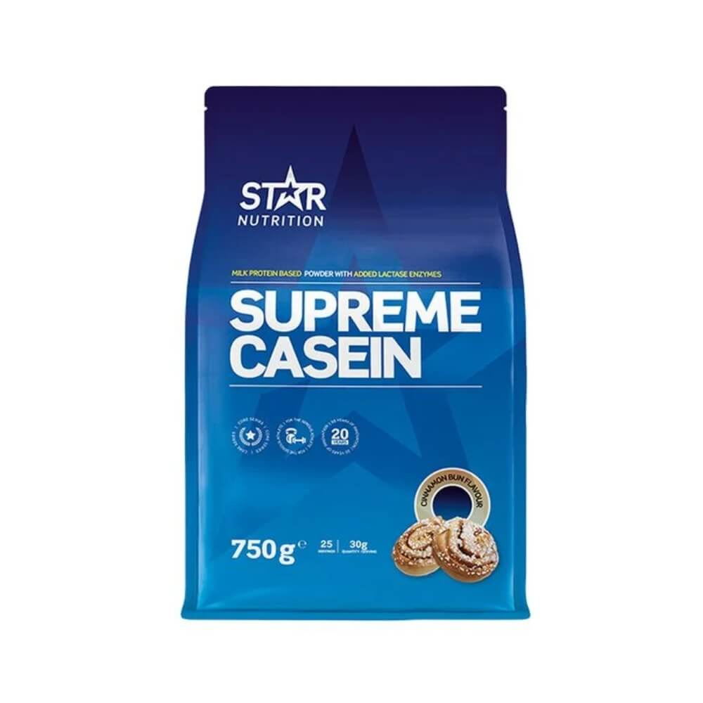 Star Nutrition Supreme Casein, 750 g ryhmässä Ravintolisät & Elintarvikkeet / Proteiinijauhe / Kaseiiniproteiini @ Tillskottsbolaget (STAR004)