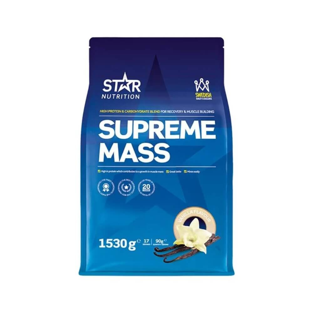 Star Nutrition Supreme Mass, 1530 g ryhmässä Teematuotteet / Ruotsalaiset ravintolisät @ Tillskottsbolaget (STAR005)