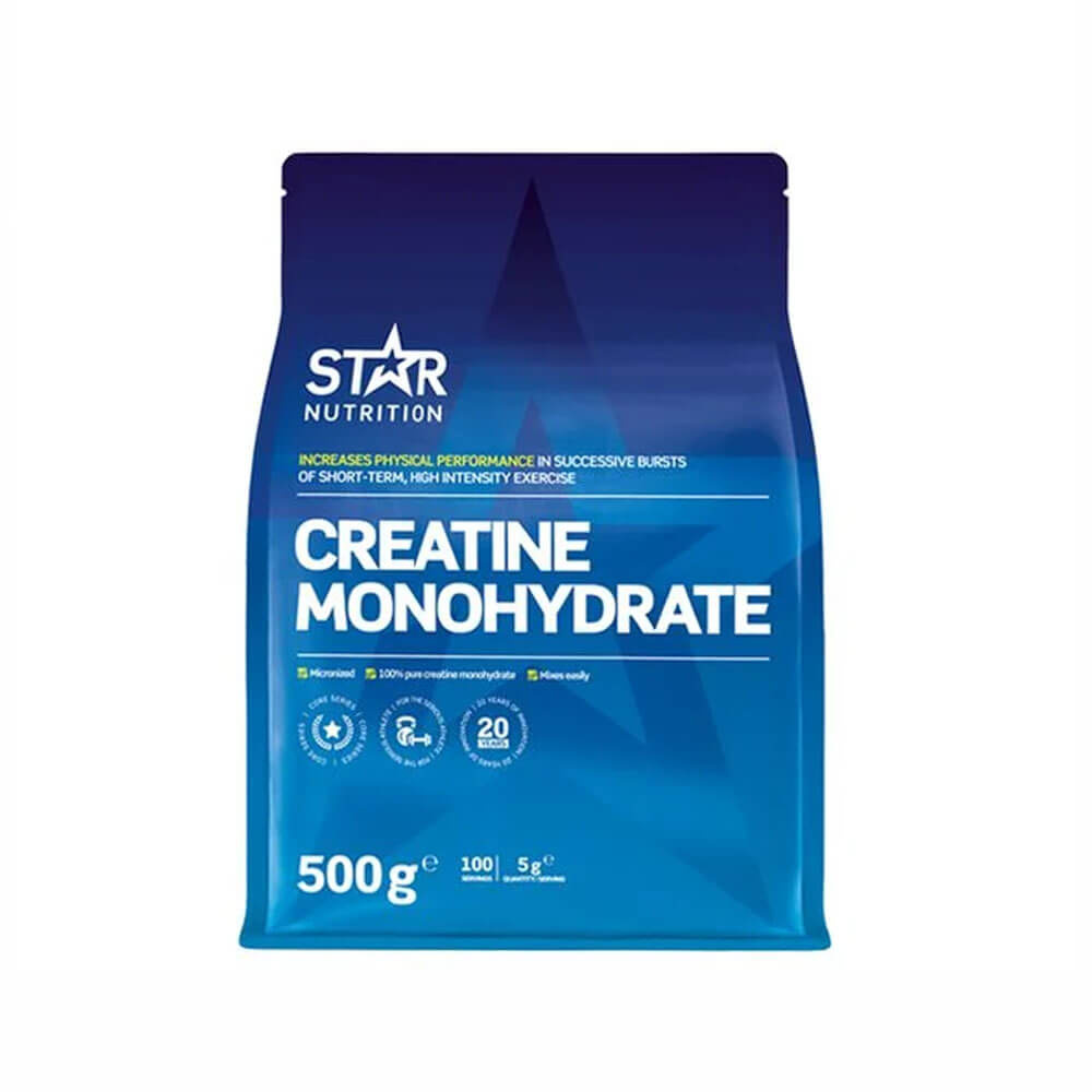 Star Nutrition Creatine Monohydrate, 500 g ryhmässä Ravintolisät & Elintarvikkeet / Kreatiini / Kreatiinimonohydraatti @ Tillskottsbolaget (STAR009)