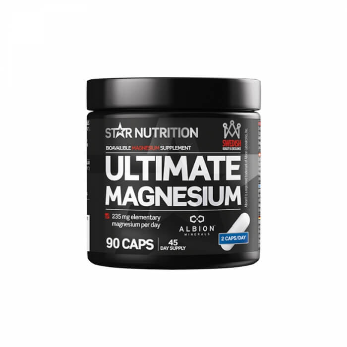 Star Nutrition Ultimate Magnesium, 90 caps ryhmässä Ravintolisät & Elintarvikkeet / Kivennäisaineet / Magnesiumi @ Tillskottsbolaget (STAR010)