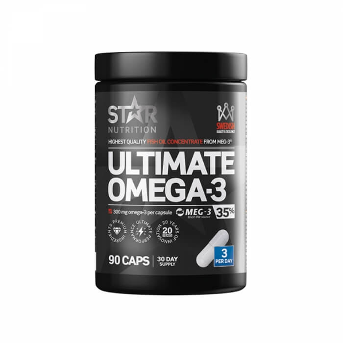 Star Nutrition Ultimate Omega-3, 90 caps, 35% 1000 mg ryhmässä Ravintolisät & Elintarvikkeet / Omega-3 & Rasvahapot / Omega-3 @ Tillskottsbolaget (STAR020)