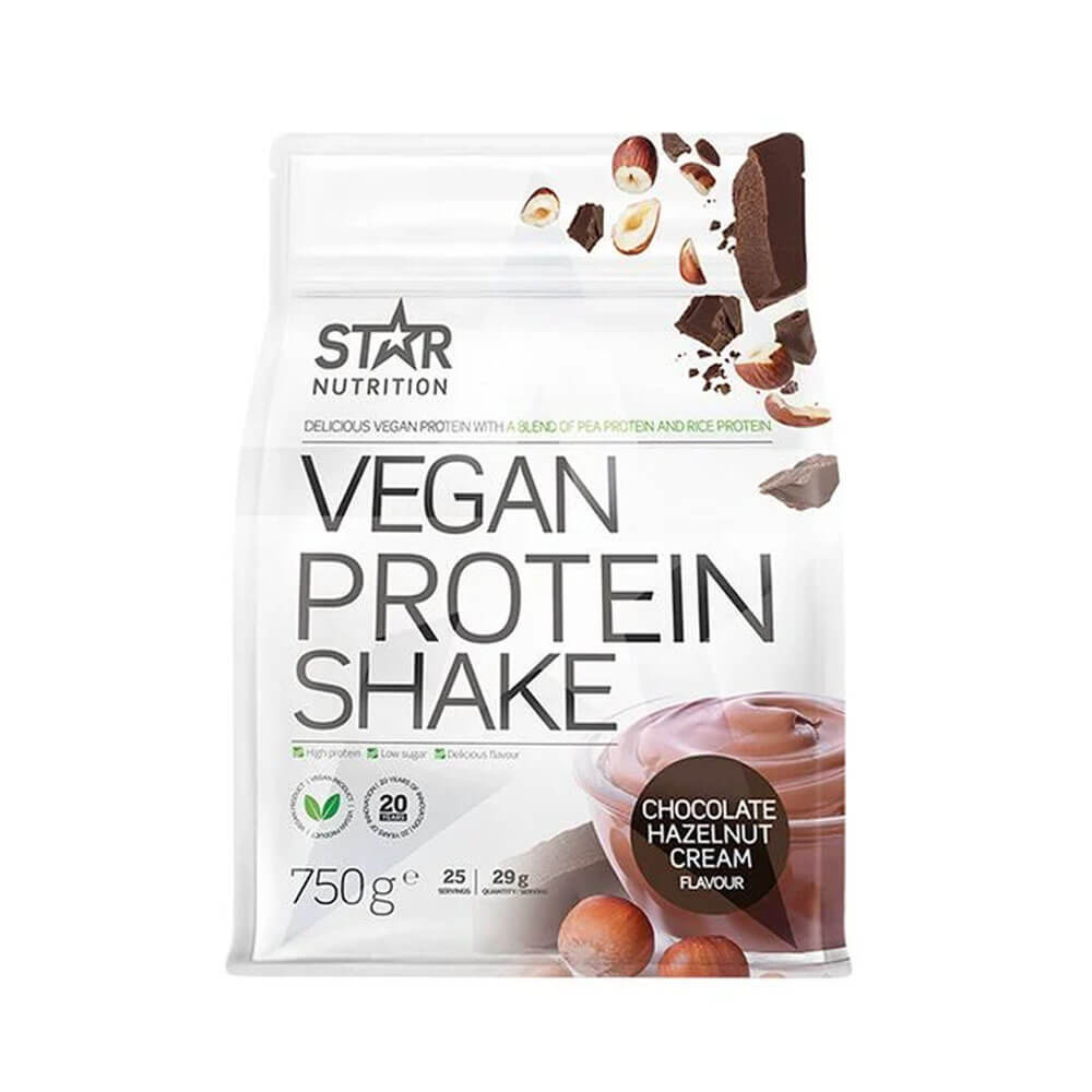 Star Nutrition Vegan Protein Shake, 750 g ryhmässä Ravintolisät & Elintarvikkeet / Proteiinijauhe / Laktoositon Proteiini @ Tillskottsbolaget (STAR6754)