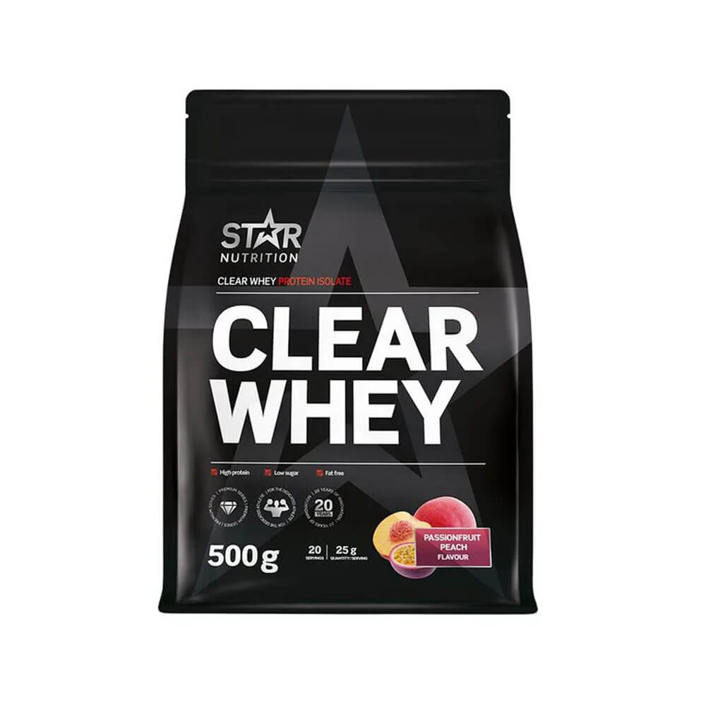 Star Nutrition Clear Whey, 500 g ryhmässä Ravintolisät & Elintarvikkeet / Proteiinijauhe / Clear Whey @ Tillskottsbolaget (STAR7666)