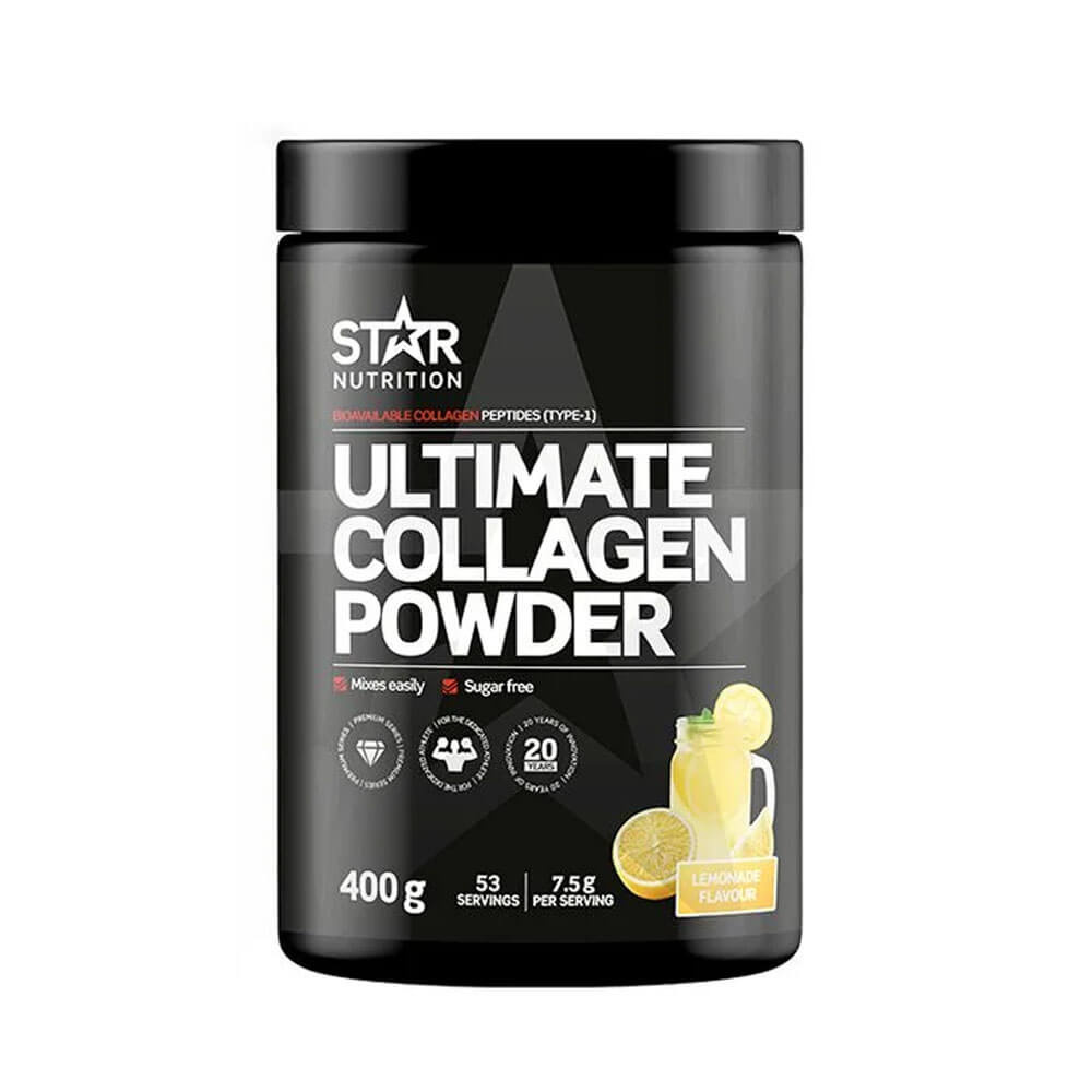 Star Nutrition Ultimate Collagen Powder, 400 g (Lemonade) ryhmässä Ravintolisät & Elintarvikkeet / Nivelten terveys / Kollageeni @ Tillskottsbolaget (STAR76809-1)