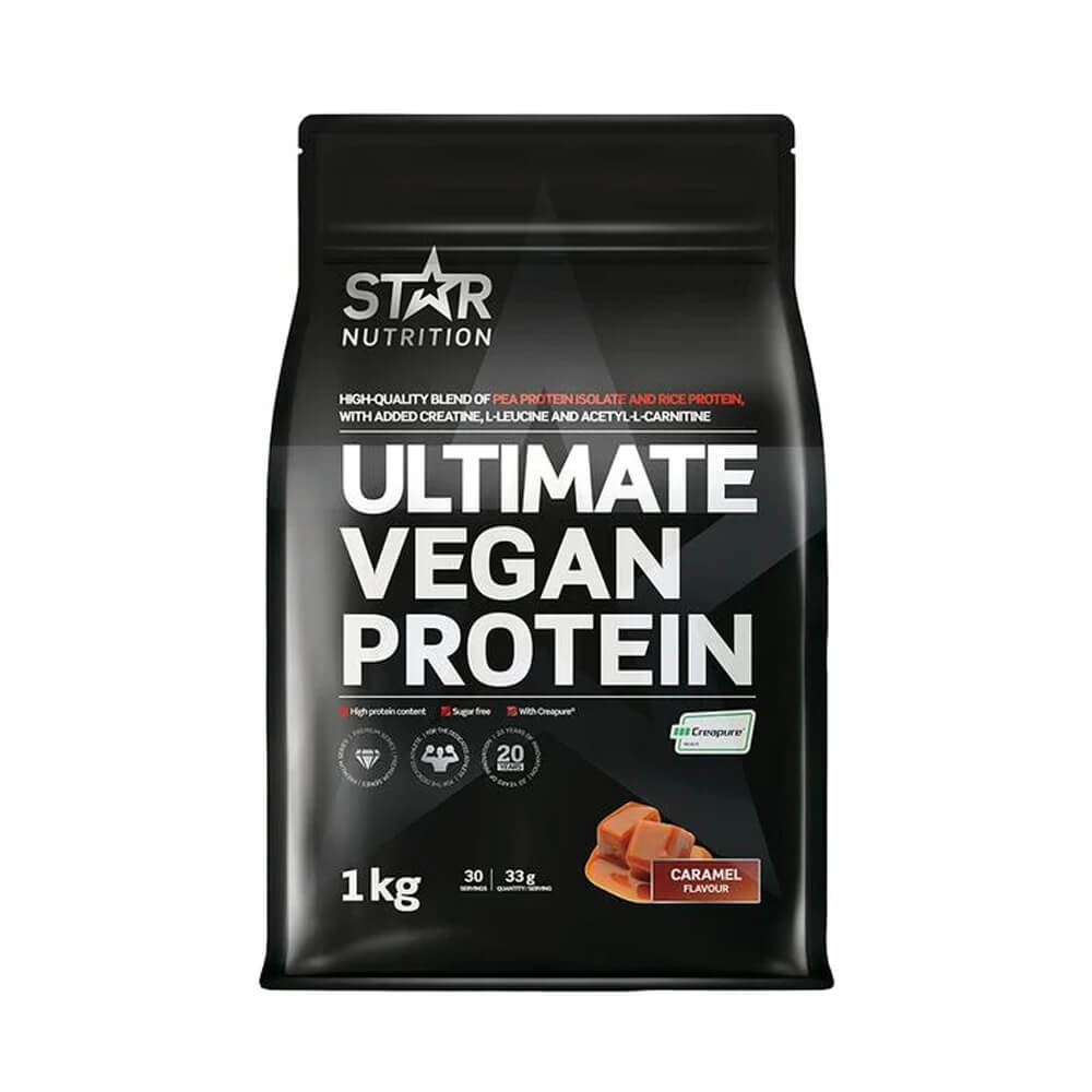 Star Nutrition Ultimate Vegan Protein, 1 kg ryhmässä Ravintolisät & Elintarvikkeet / Proteiinijauhe / Vegaaninen proteiini @ Tillskottsbolaget (STAR76834)