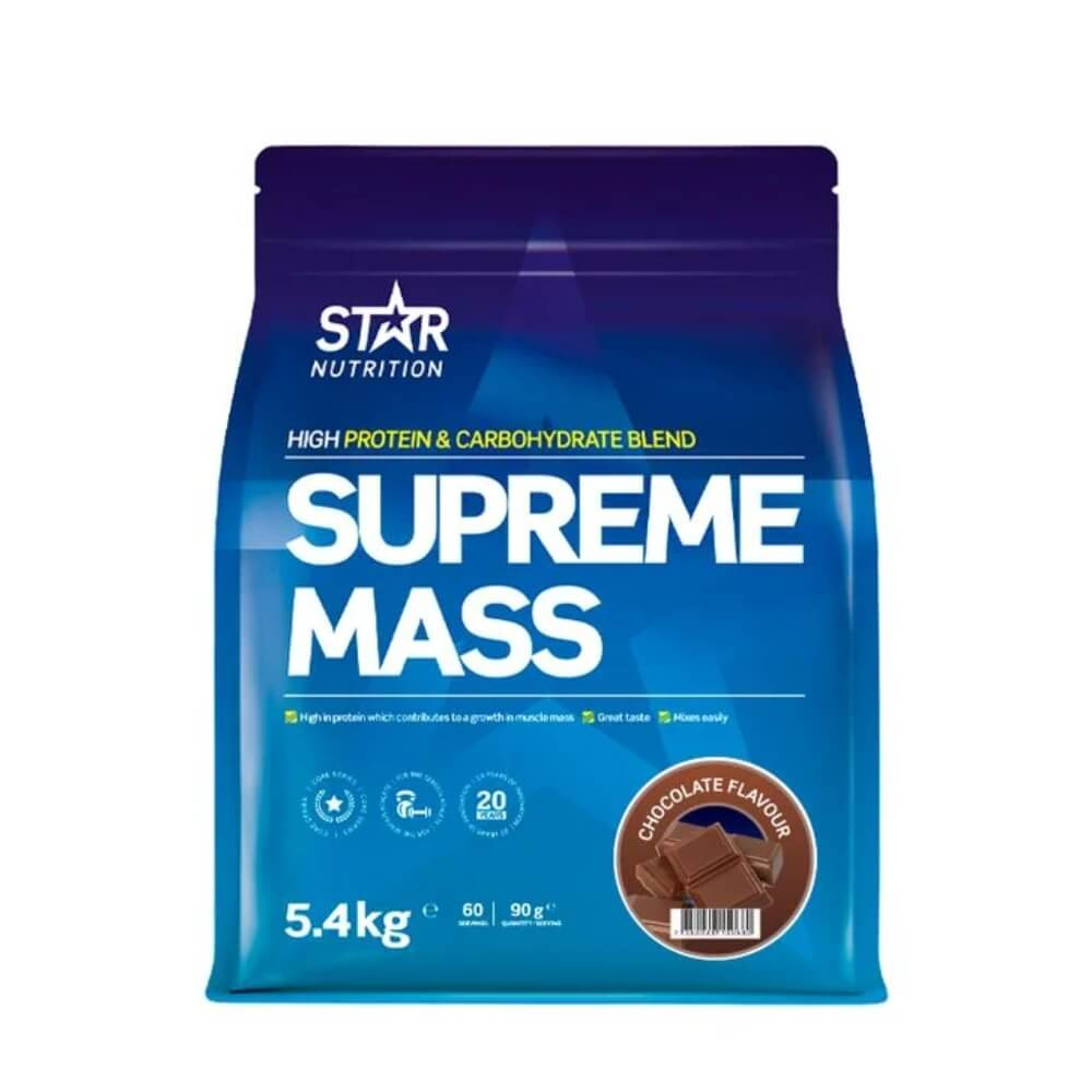 Star Nutrition Supreme Mass, 5400 g ryhmässä Teematuotteet / Ruotsalaiset ravintolisät @ Tillskottsbolaget (STAR9455)