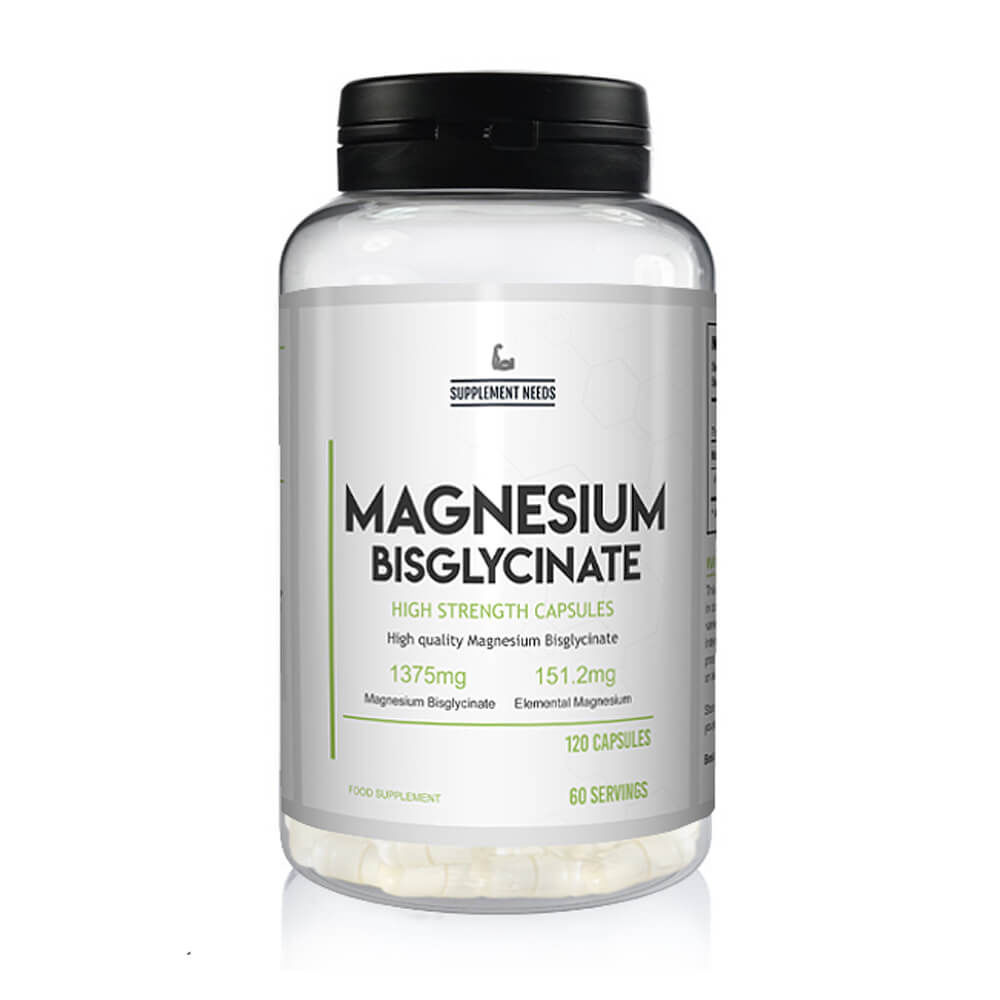 Supplement Needs Magnesium Bisglycinate, 120 caps ryhmässä Ravintolisät & Elintarvikkeet / Kivennäisaineet / Magnesiumi @ Tillskottsbolaget (SUPPNEEDS4321)