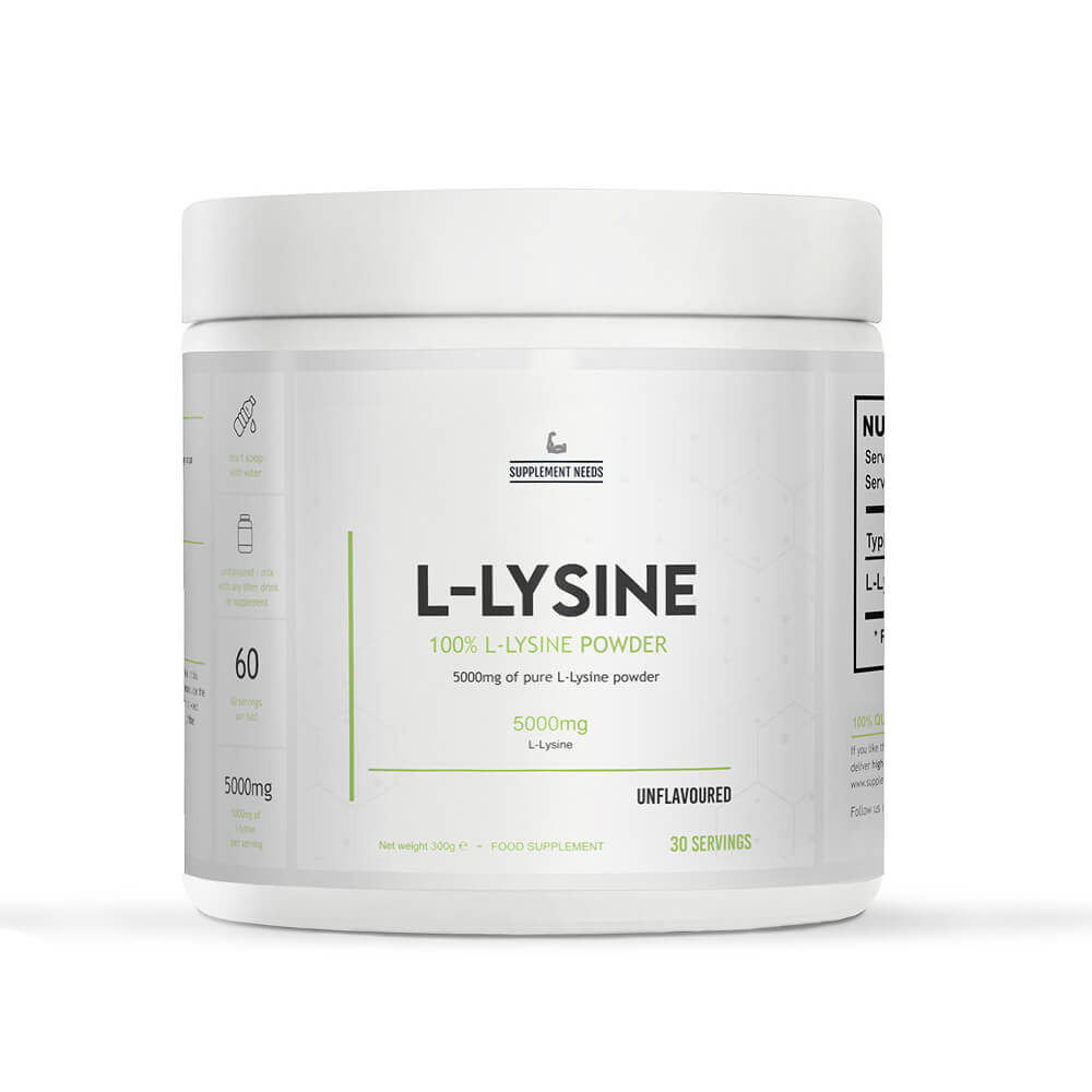 Supplement Needs L-Lysine, 300 g ryhmässä Ravintolisät & Elintarvikkeet / Aminohapot / Lysiini @ Tillskottsbolaget (SUPPNEEDS6842)