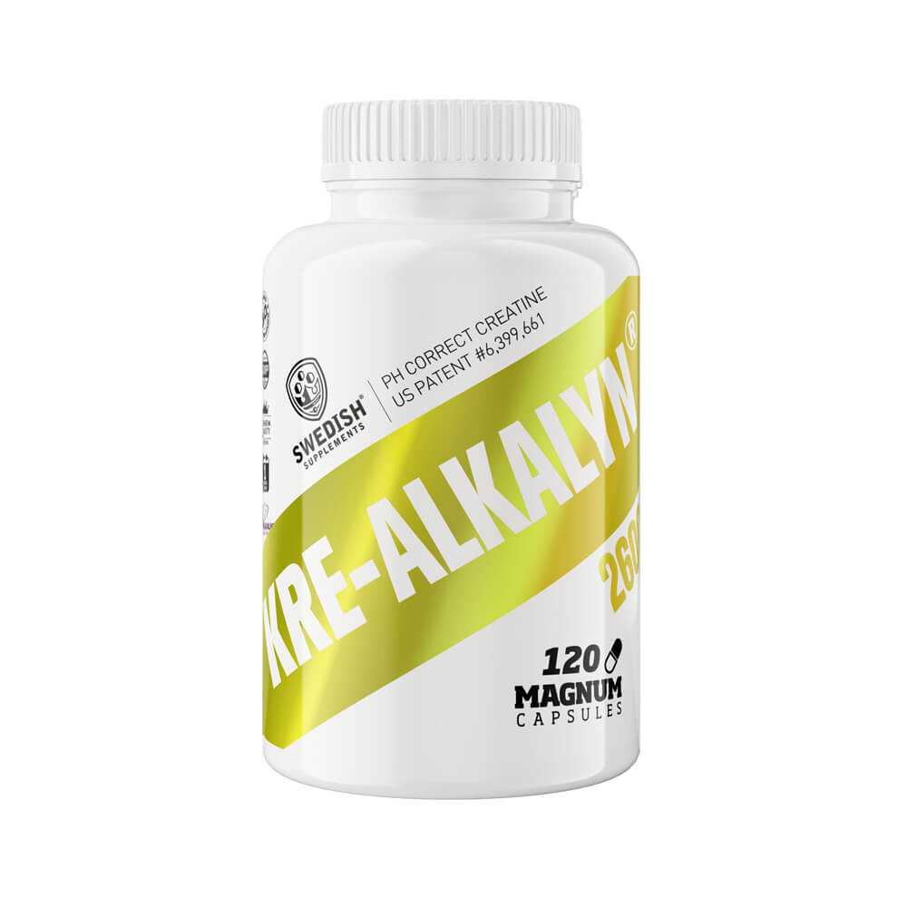 Swedish Supplements Kre-Alkalyn, 120 caps ryhmässä Ravintolisät & Elintarvikkeet / Kreatiini / Kre-Alkalyn @ Tillskottsbolaget (SWEDISH893)