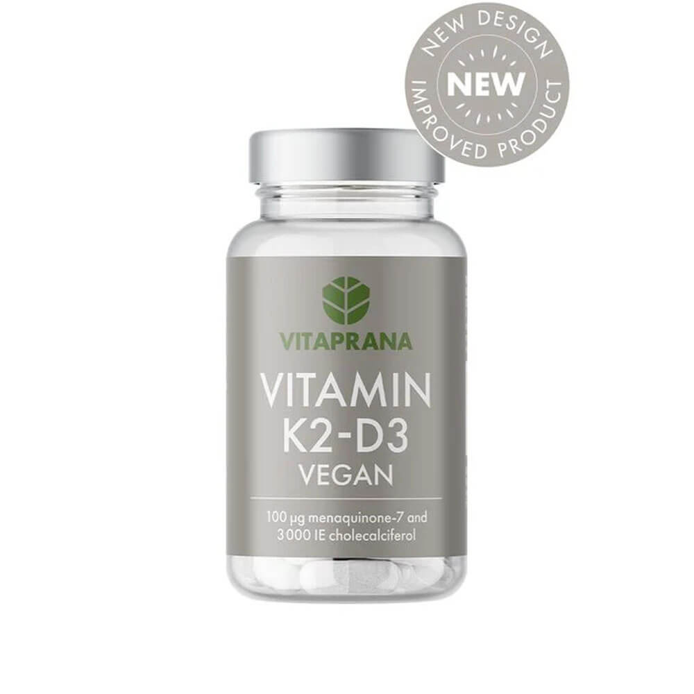 Vitaprana Vitamin K2-D3 Vegan, 110 caps ryhmässä Ravintolisät & Elintarvikkeet / Vitamiinit / Vitamiini K2 + D3 @ Tillskottsbolaget (VITAPRANA62184)