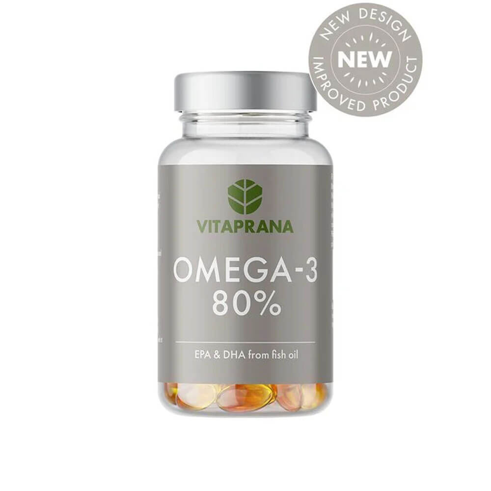 Vitaprana Omega-3 80%, 95 caps ryhmässä Ravintolisät & Elintarvikkeet / Omega-3 & Rasvahapot / Omega-3 @ Tillskottsbolaget (VITAPRANA7546)