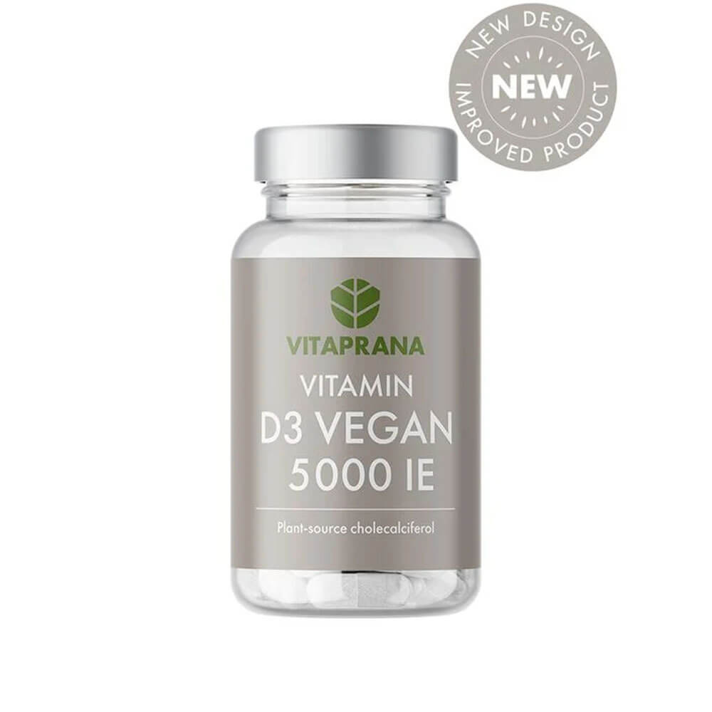 Vitaprana Vitamin D3 VEGAN 5000 IE, 110 caps ryhmässä Ravintolisät & Elintarvikkeet / Vitamiinit / D-vitamiini @ Tillskottsbolaget (VITAPRANA7623)