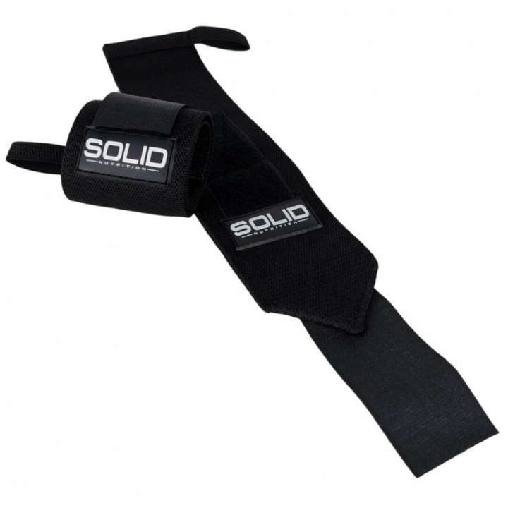 SOLID Nutrition Elastic Wrist Wraps ryhmässä Treenivälineet / Rannetukisiteet @ Tillskottsbolaget (SOLID6544)