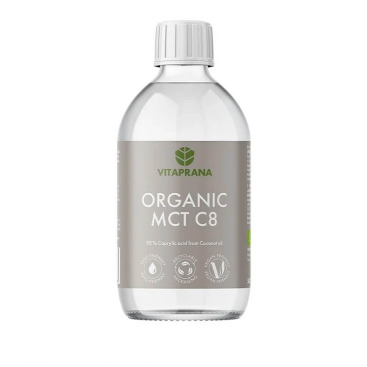 Vitaprana Organic MCT C8, 500 ml ryhmässä Ravintolisät & Elintarvikkeet / Omega-3 & Rasvahapot / MCT @ Tillskottsbolaget (VITAPRANA7863)